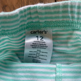 Green Stripe Leggings | 9-12 mo | Carter's
