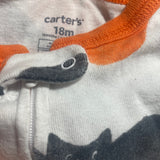 Pumpkin Zip Up Pajama | 12-18 mo | Carter's