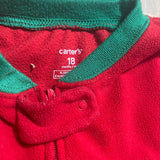 Red Reindeer Zip Up Pajama | 12-18 mo | Carter's