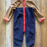 Blue & Brown Fleece Romper | 9-12 mo | Carter's