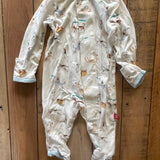 Puppy Print Zip Up Pajama | newborn | Magnetic Me