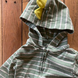 Green Stripe Hoodie Jacket | 9-12 mo | Carter's