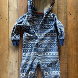 Fleece Winter Hooded Romper | 9-12 mo