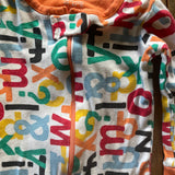 Letters Print Zip Up Pajama | 9-12 mo | The Children's Place