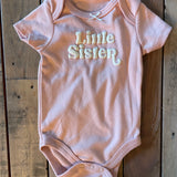 Little Sister Short Sleeve Onesie | 0-3 mo | Lila & Jack