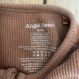 Brown Waffle Zip Up Pajamas | Angel Dear