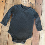 Dark Grey Long Sleeve Waffle Onesie | Garanimals