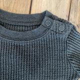 Dark Grey Long Sleeve Waffle Onesie | Garanimals
