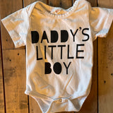 Daddy's Little Boy Short Sleeve Onesie | 0-3 mo