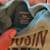 Cousin Crew Short Sleeve Onesie | 0-3 mo | Carter's