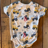 Little Truck Short Sleeve Onesie | 0-3 mo | Buttons & Thread