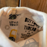 Little Truck Short Sleeve Onesie | 0-3 mo | Buttons & Thread