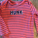 Striped "Hunk" Onesie | 12-18 mo | Carter's