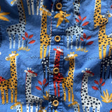 Safari Animals Short Sleeve Button Up | Mick Mack