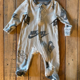 Nike Zip Up Pajama | 0-3 mo | Nike