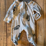 Nike Zip Up Pajama | 0-3 mo | Nike