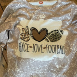 Peace, Love, & Football Two Piece Set