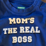 Mom's the Real Boss Short Sleeve onesie | Garanimals