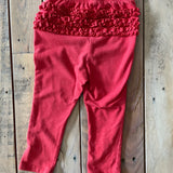 Red Ruffle Bottom Leggings | 18-24 mo | Old Navy