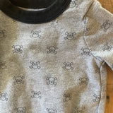 Gray "Skull" Onesie | 0-3 mo | Circo