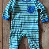 Blue Striped Romper | 9-12 mo | Amazon Essentials
