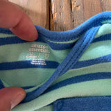 Blue Striped Romper | 9-12 mo | Amazon Essentials
