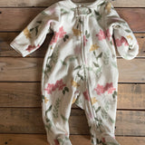 Fleece Flowers Zip Up Pajama | Carter's