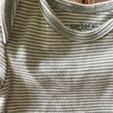 Blue Stripes Short Sleeve Onesie | 0-3 mo | Carter's