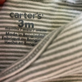 Blue Stripes Short Sleeve Onesie | 0-3 mo | Carter's