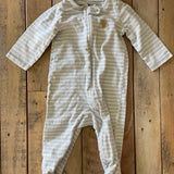 Striped Zip Up Pajama | 3-6 mo | Carter's