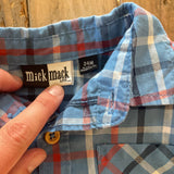 Blue Checkered Long Sleeve Shirt | 18-24 mo | Mick Mack