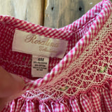 Red Checkered Dress | 3-6 mo | Rosalina