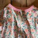 Flower Zip Up Pajama | Wonder Nation