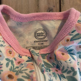 Flower Zip Up Pajama | Wonder Nation