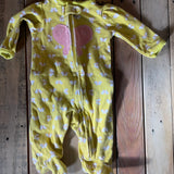 Butterfly Ruffle Bottom Zip Up Pajama | Carter's