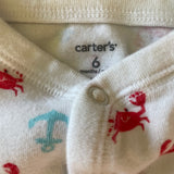Feelin' Crabby Romper | 3-6 mo | Carter's