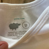 White Long Sleeve Onesie | 3-6 mo