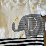 Striped Elephant Romper