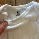 White Onesie | 3-6 mo | HB
