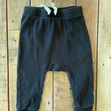 Black Ribbed Harem Pants | Modern Moments
