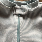 Blue Striped Double Zip Pajama | Carter's