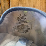 Blue Tye Dye Zip Up Pajama | 3-6 mo | Wonder Nation