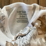 Safari Zip Up Pajama | 3-6 mo | Carter's