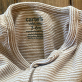 Stripe Zip Up Pajama | 3-6 mo | Carter's