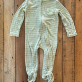 Green Checkered Zip Up Pajama | 3-6 mo | Little Me