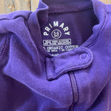 Violet Zip Up Pajama | 3-6 mo | Primary