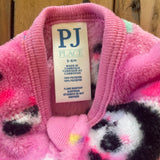 Fleece Pink Panda Zip Up Pajama | 3-6 mo | PJ Place