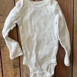 White Long Sleeve Onesie | newborn | Carter's