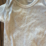 White Polkadots Onesie | 3-6 mo | Carter's