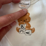 ABC Bear Short Sleeve Onesie | newborn | Mini Thread